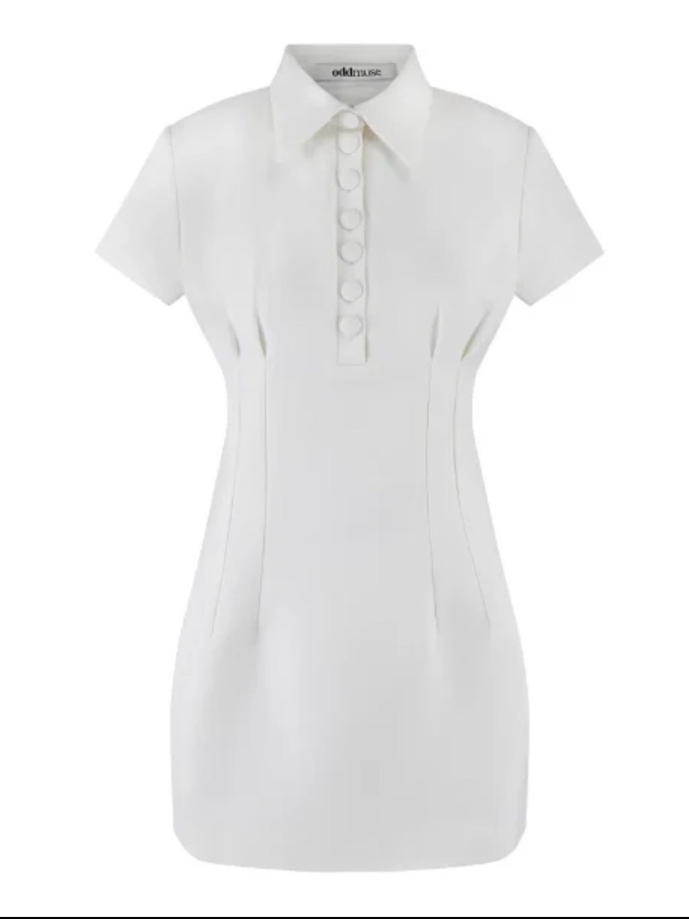 Odd Muse  White Short- Mini Dress